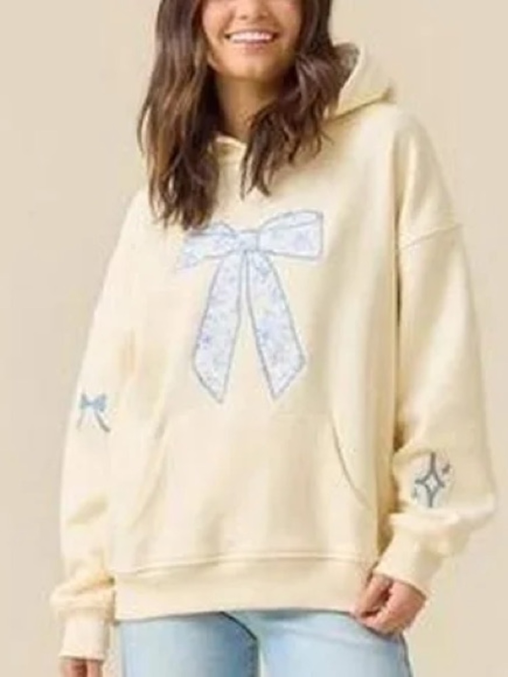 Altar’d State Bow Graphic Hoodie Sweatshirt